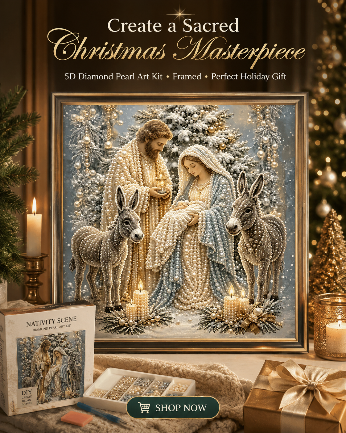 5D Nativity Diamond Painting Kit