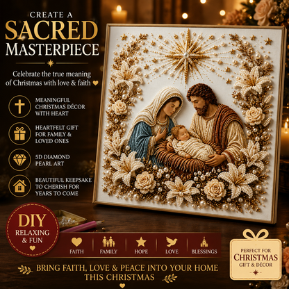 5D Nativity Diamond Painting Kit