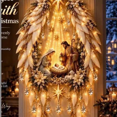 Light-emitting Birth Scene Wall Decoration