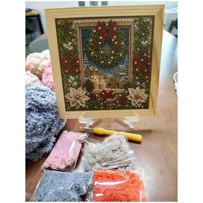 3D Christmas Fabric Poke Art Kit
