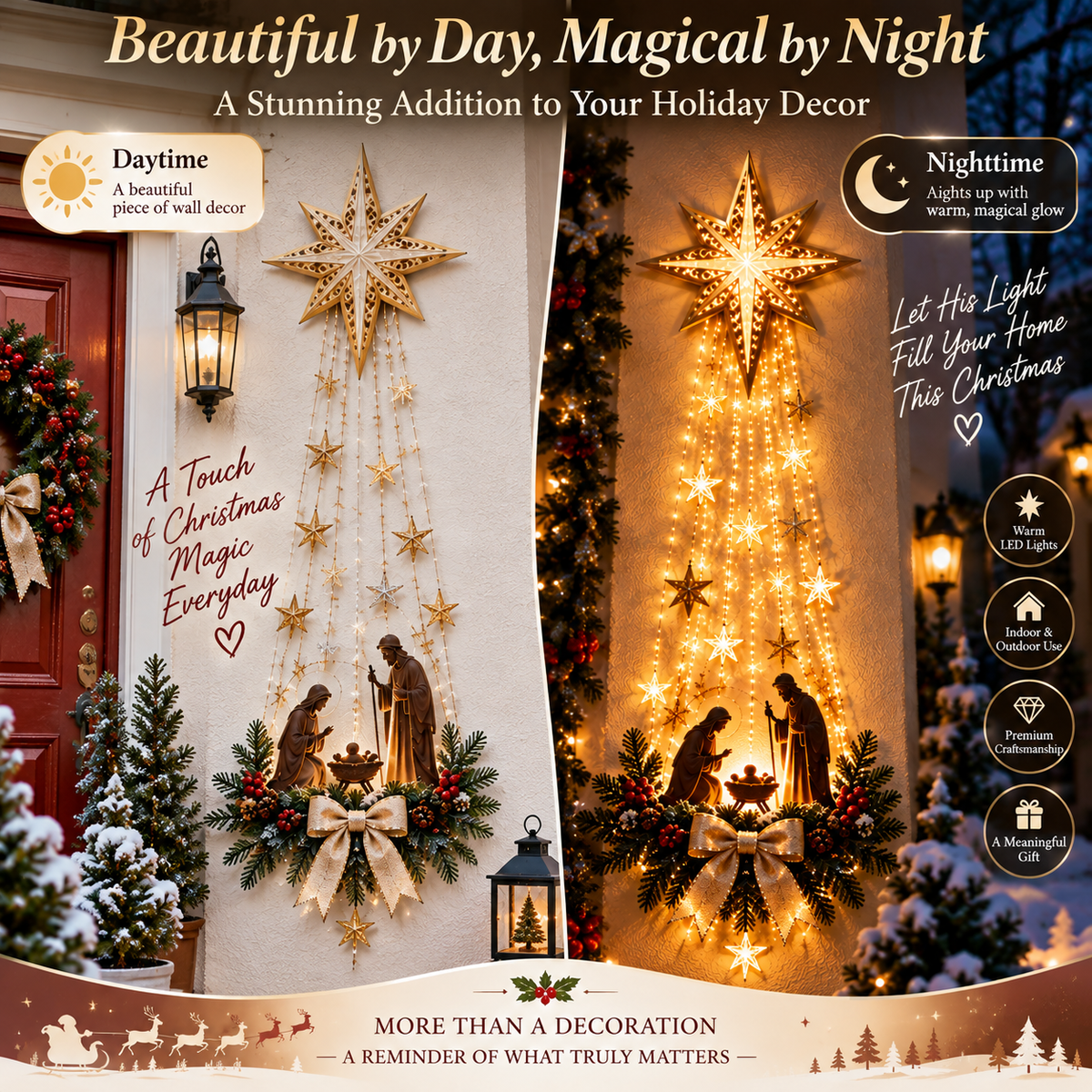 Light-emitting Birth Scene Wall Decoration
