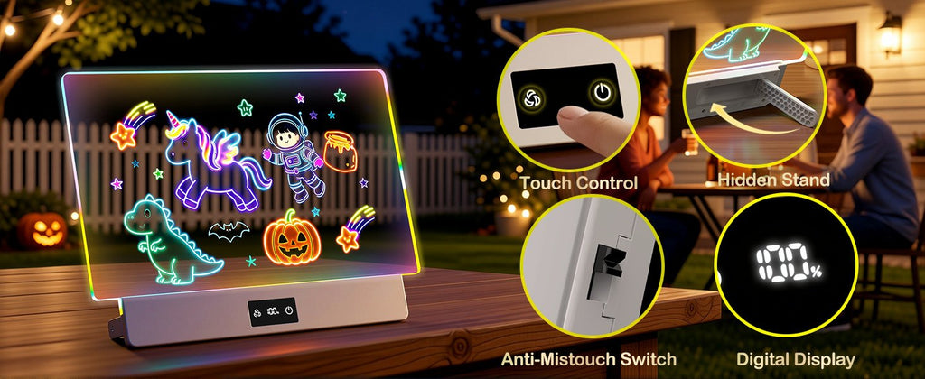 Touch control, digital display and anti mistouch switch features