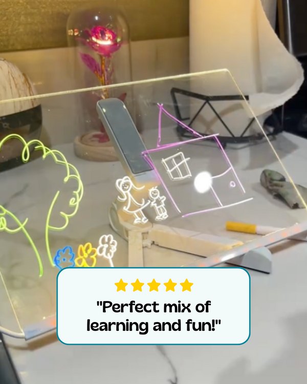 Toddler safe non toxic liquid chalk markers in use