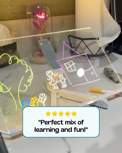 Toddler safe non toxic liquid chalk markers in use