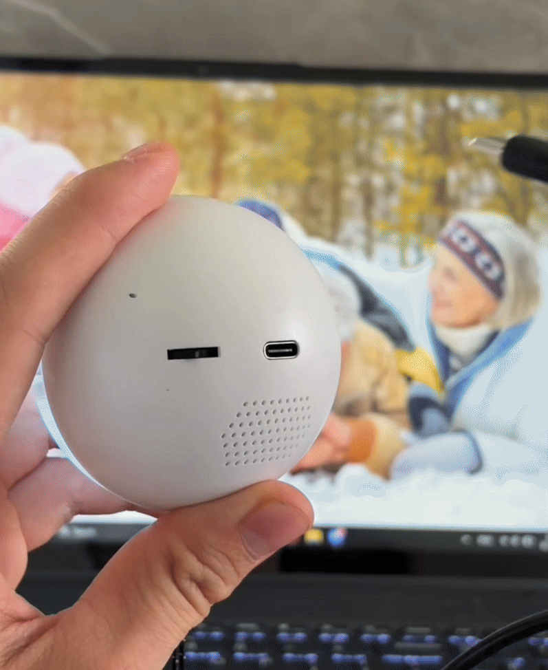 Glass Video Globe – Personalized Memory Crystal Ball That Plays Your Video