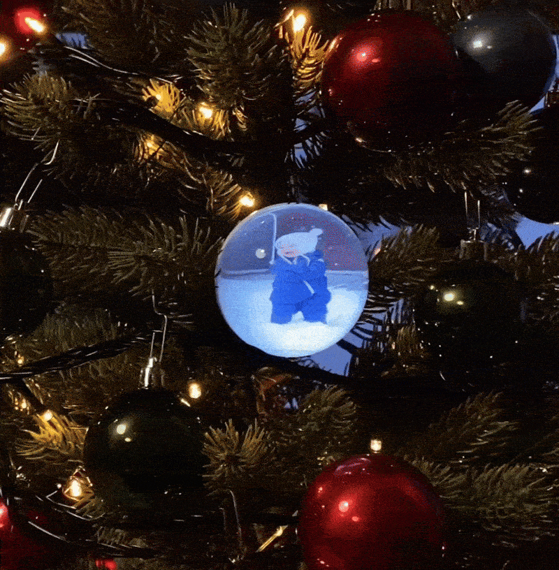 Glass Video Globe – Personalized Memory Crystal Ball That Plays Your Video